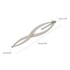 Jauarta Eyebrow Stencil Microblading Ruler Stainless Steel 3 Point Positioning