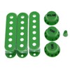KAISH Green ST Strat Pickup Covers Knobs and 5 Way