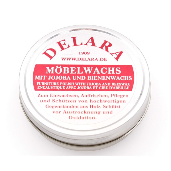 DELARA Sehr hochwertiges Möbelwachs mit Jojoba und Bienenwachs, schützt vor
