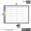 TMS A3 Magnetic Weekly Planner and Dry Wipe Pens |