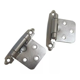 LIZOFERTAS Bisagra Americana Niquel Satinado Bisagra De Parche 10 Pzas