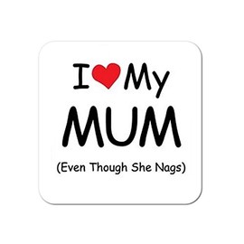 Boxer Gifts I Love My Mum Coaster, One Size