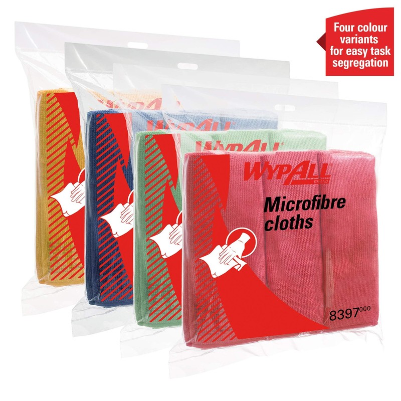 WypAll Microfibre Cloths 8395 - 1 Carry Pack x 6