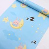 ZAMNEA Vinyl Wallpaper Adorable Sleeping Rabbit Wallpaper Blue Sky with