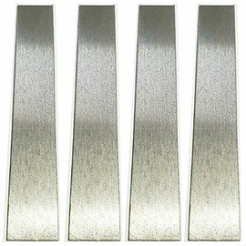 Hoja de níquel puro, ánodo de níquel de 6 pulgadas, paquete de 4 placas de níquel puro, electrodo de níquel para galvanoplastia de níquel, 6 x 1 pulgada, 99,9%