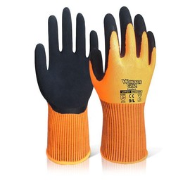 Wonder Grip Comfort Hi Vis Orange Work Gloves (Medium)
