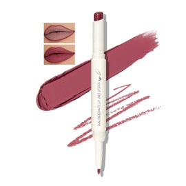 Boobeen Double Ended Lipstick Contour Pencil Make-Up Velvet Lip Gloss Creamy Lipstick Matte Durable