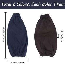 GORGECRAFT 2 Pairs Waterproof Arm Sleeves Kitchen Oilproof Arm Covers Protector Reusable Oversleeves Leather Cleaning Accessories for Women Work Cooking Painting Dish Washing Topiary Garden