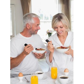 Adapted Utensils, Weighted Silverware for Hand Tremors, Special Spoon & Fork Set, Weak Hand Grip & Handicapped & Parkinsons Aids for Elderly, Arthritis, Useful Gifts for Elderly