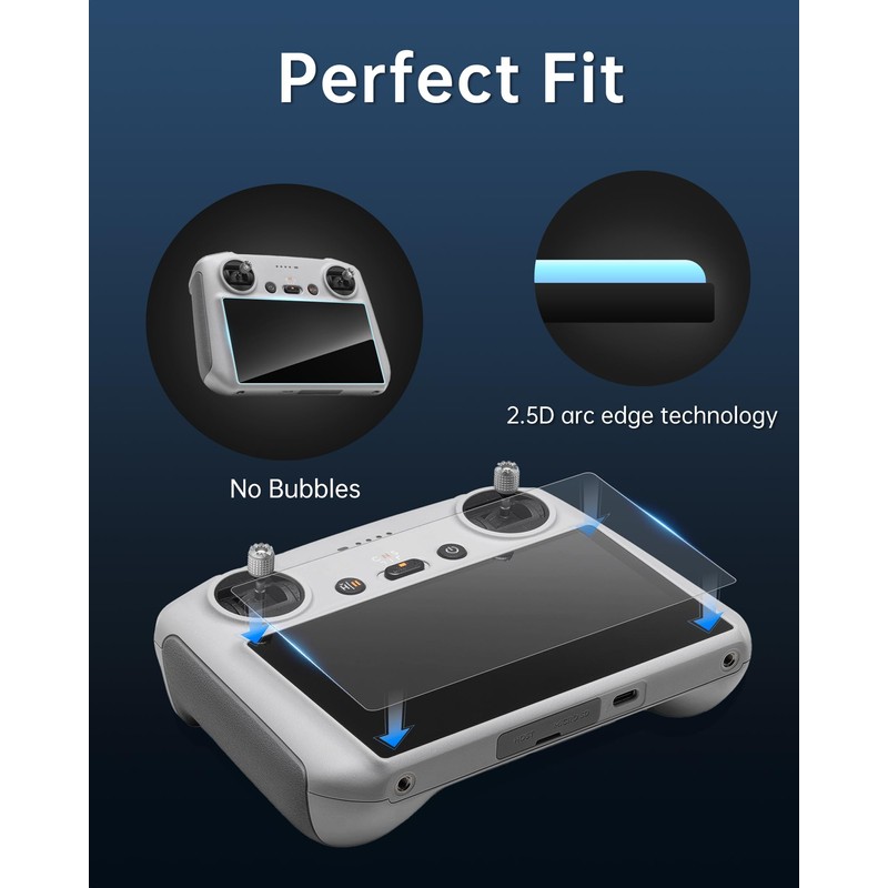 LKTOP 3 Pack Screen Protector for DJI RC Controller Accessories,