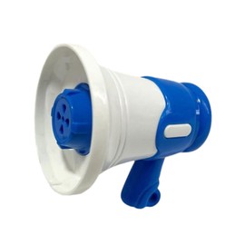 SM SunniMix Portable Megaphone Speaker Mini Bullhorn Toy Lightweight MEGA Bullhorn Handheld Amplifier for Outdoor Sports Cheerleading Coaches, Blue