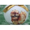 B037 Hand-made Christmas Ornament - chicken - gold buff silky