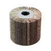 QWORK Flap Sanding Wheel, 2 Pack Wire Drawing Polishing Wheel,