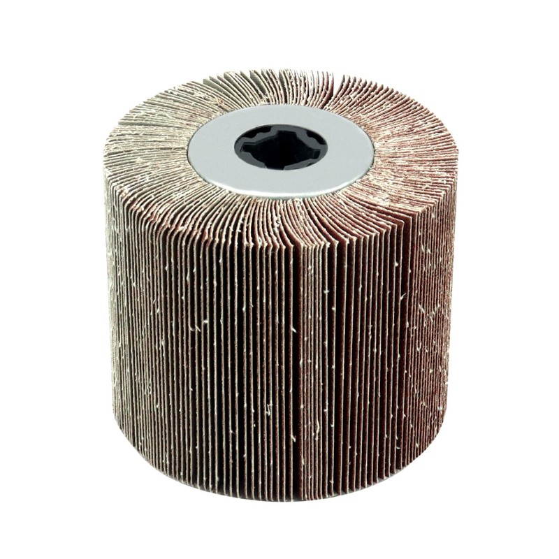 QWORK Flap Sanding Wheel, 2 Pack Wire Drawing Polishing Wheel,