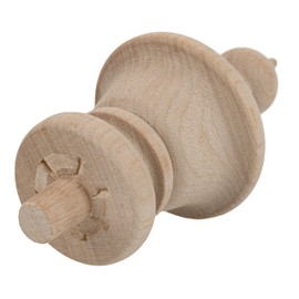 Turned Birch Wooden Finial | 3 1/2 Height | Unfinished Wood Finials for Crafts, Decorative Finials for Birdhouse, Grandfather Clock, Curtain Rod, Rocking Chair, Bed Post | UA-99-BWF