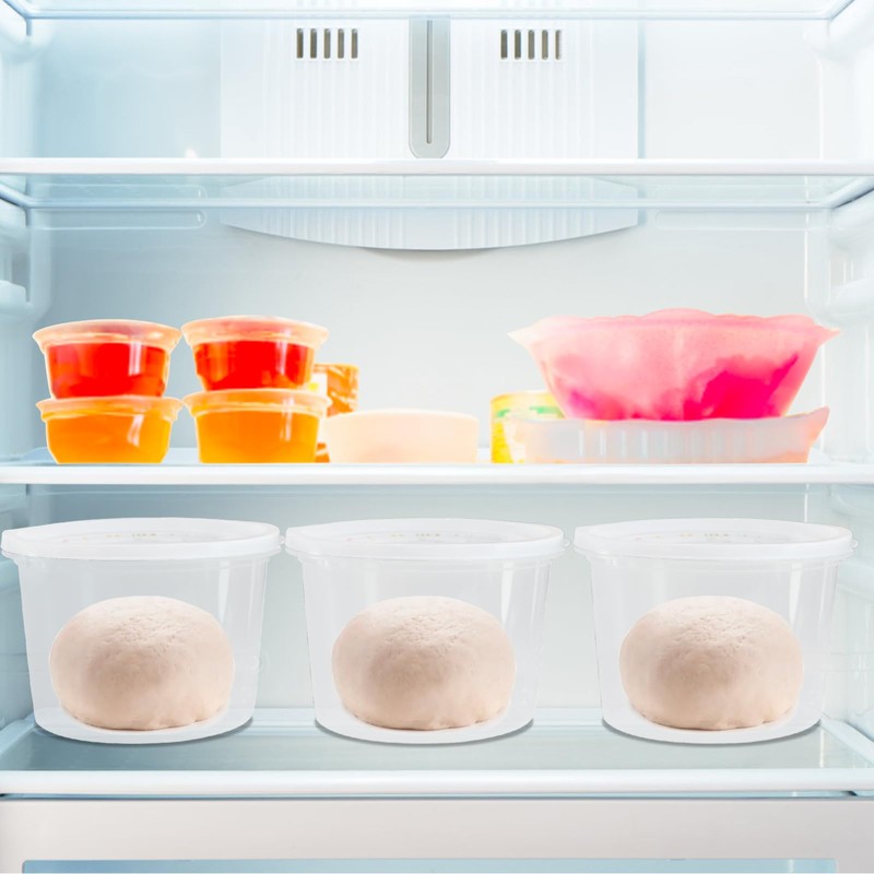 Stackable Pizza Dough Proofing Boxes Dough Proofing Container with Lid
