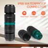 Fousenuk Pack of 4 IP68 Cable Connectors, Waterproof Cable Connector,