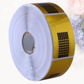 Baluue 1roll Nail Art Paper Tray Stylish Square Nail Forms Guide Stickers for Essential Tool for Manicure Enthusiasts Salon