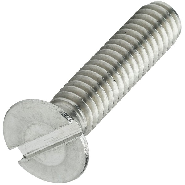 10-24 x 6" Flat Head Slotted Machine Screws Kit Hardware