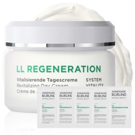 ANNEMARIE BÖRLIND LL Regeneration Vitalising Day Cream (50 ml) + Free Sample Sachets (the Entire Care Routine) - For Regeneration Skin - Protective, Regenerating & Revitalising