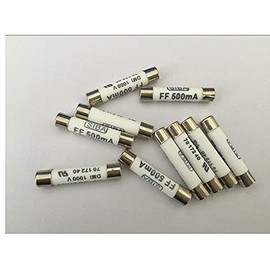 PartsNovar 10pcs 6mm x 32mm FF 500mA 1000V SIBA Ceramic Fuse 6 x 32mm