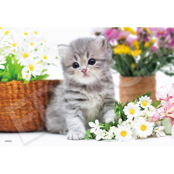 EPOCH 28-051s Jigsaw Puzzle, 300 Pieces, Ikimono/Pets, Cat, 10.2 x