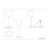 lightling Ludwig Table Lamp with Base in Matt Brass Metal
