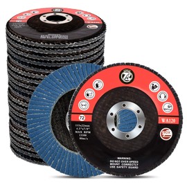 4.5 Inch Flap Discs - 20 PCS 40 60 80 120 Grit Assorted Sanding Grinding Wheels, Aluminum Oxide Abrasives