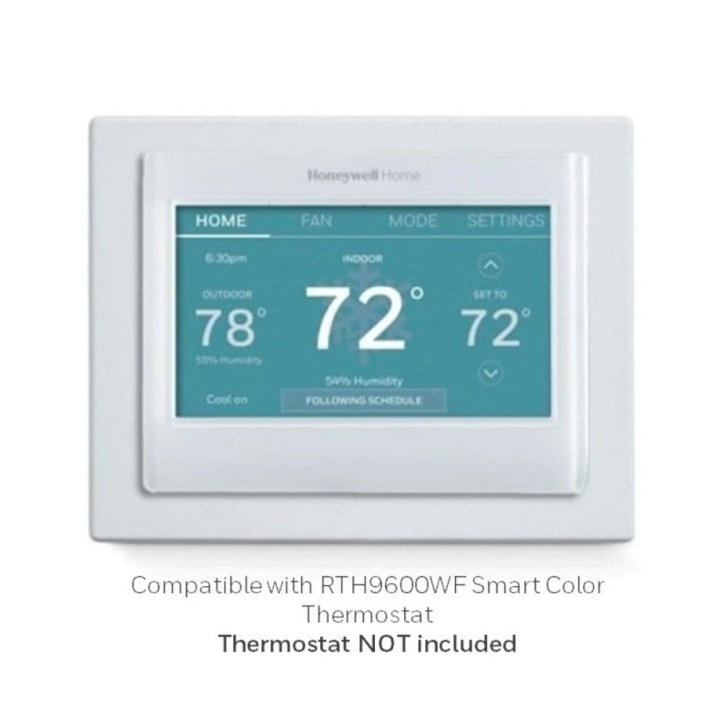 Honeywell Home White HVAC Thermostat Wall Cover Plate Mounting Bracket