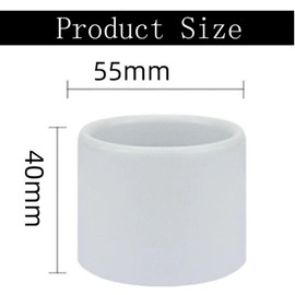QMTSINEW Metal Lamp Shade Collar Rings, Light Socket Shade Ring for Medium-Base Ceramic Sockets,Lock E26 E27 Ceramic/Porcelain Socket with Thread Diameter 1-1/2 Inches (2-Pack,White)