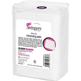 Swisspers Premium Ultra Soft Facial Cleansing Cotton Pads 50 ea (Pack of 10)