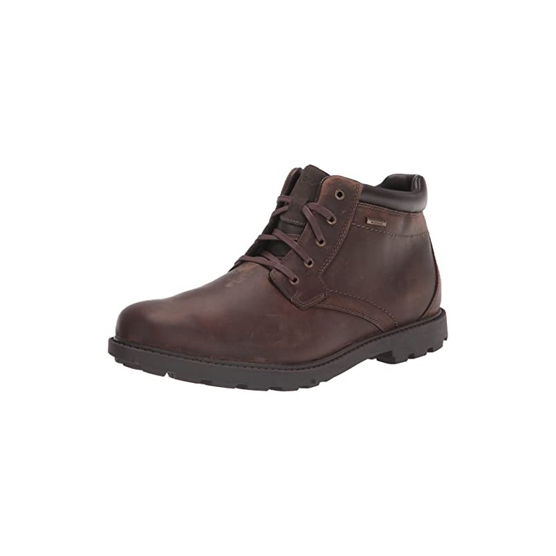 Rockport Men's Rugged Bucks Waterproof Boot, Tan, 10.5 M