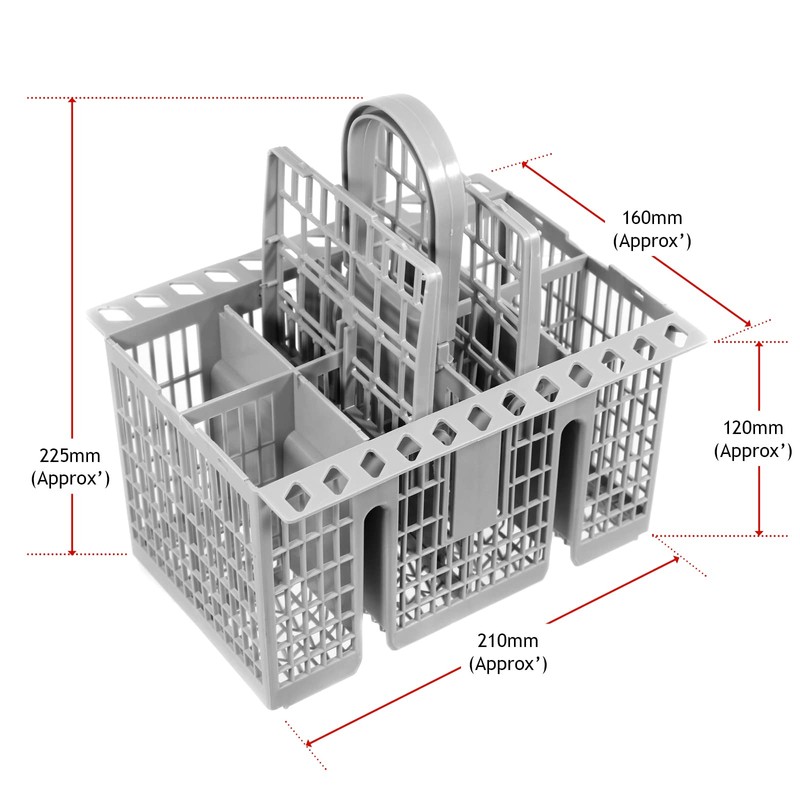 SPARES2GO Cutlery Basket Cage, Handle & Lid for Hotpoint Dishwasher