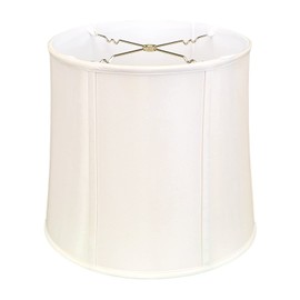 Royal Designs Drum Lamp Shade in White, 11 x 13 x 11