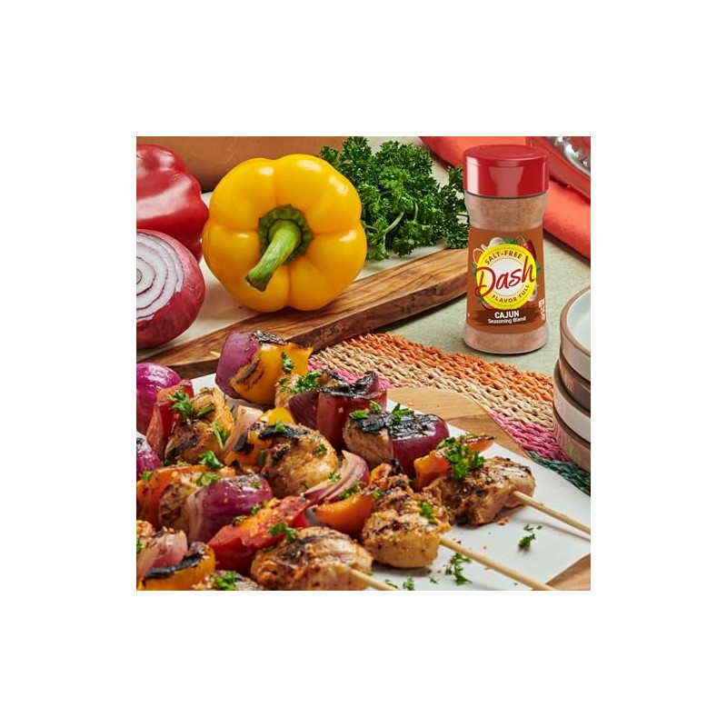 Dash Salt-Free Seasoning Blend, Cajun, 2.6 Ounce