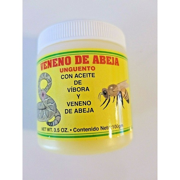 Veneno de abeja Unguento Con Aceite De Vibora Y Veneno De Abeja. 3.5 oz