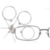 Jeweller's Eye Loupe 3.3X, 6.6X, 9.9X Triple Ocular Loupe Clip
