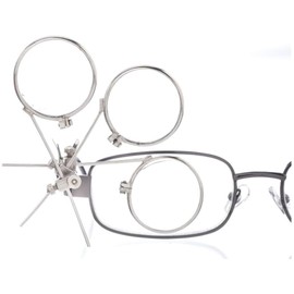 Jeweller's Eye Loupe 3.3X, 6.6X, 9.9X Triple Ocular Loupe Clip on Eye Glasses Magnifier Jewellery Making Repair Tool