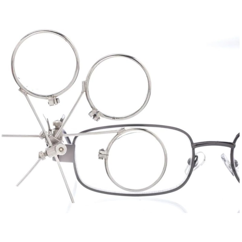 Jeweller's Eye Loupe 3.3X, 6.6X, 9.9X Triple Ocular Loupe Clip