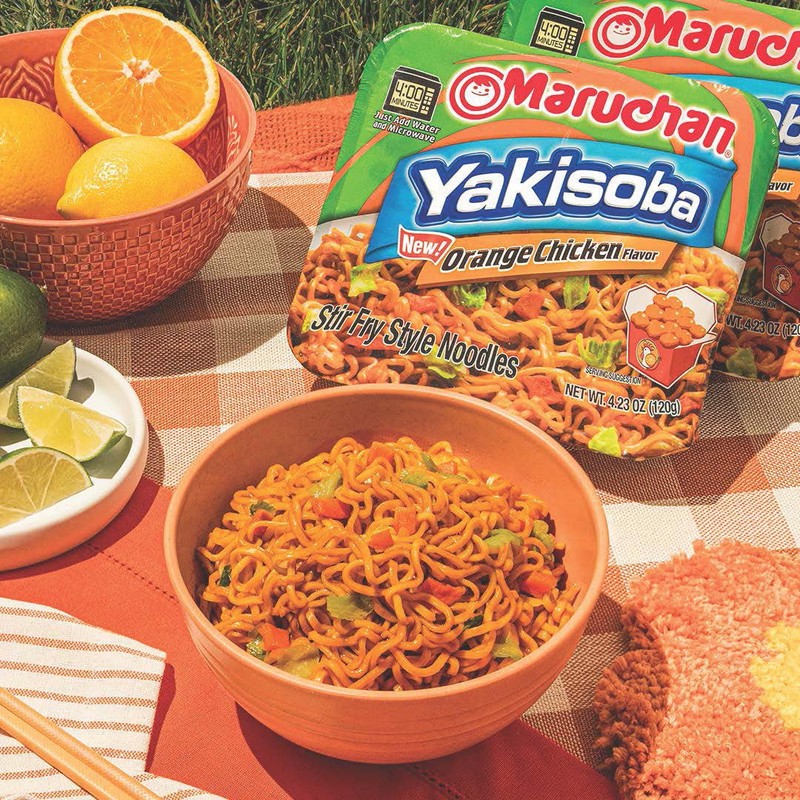 Maruchan Yakisoba Orange Chicken, Japanese Instant Ramen Noodles, 4.23 Oz,