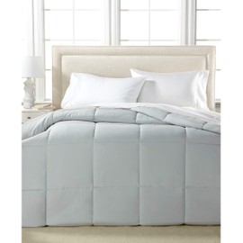 Blue Ridge Home Fashions Comforter Breathable Microfiber Duvet Insert, Summer Cooling Winter Warm Reversible Down Alternative Quilt Comforter for All Season, Full/Queen, Platinum