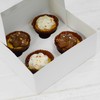 Culpitt 4 Hole Cupcake Box, 5 Pack, White Cupcake Boxes