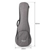 Kmise 32 inch Baritone Gig Bag Soft Carring Case for