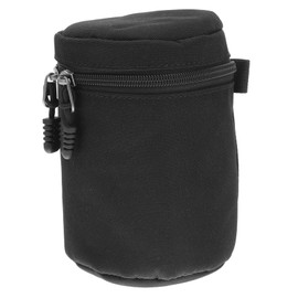 TEHAUX Camera Lens Pouch Durable PU Material Shockproof Protection for DSLR Lens Compact Storage Holder for Water Resistant for Photographers
