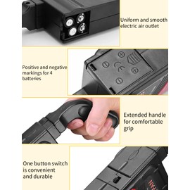 Hand-held Barbecue Mini Air Fan Blower, Portable Handheld Electric BBQ Cooking Fan Air Blower, Electric Leaf Blower, Quickly Heats Up BBQ Fires Blower for Outdoor Camping Picnic Grill Cooking (1)