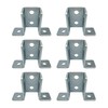 6 Pack - 8 Hole, Wing Shaped 90 Degree Connector