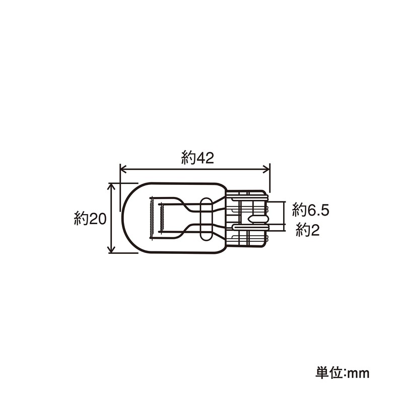 PIAA 2輪車用ストップ/テールランプ用 ハロゲンバルブ T20ダブル(W3x16d) クリア 1個入 12V 18/5W HR78