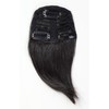 Hair Piece Clip-in Bangs Fringe synthetic fiber black blackbrown YZF-1088HT-2