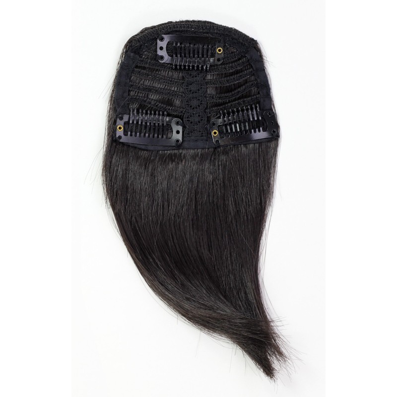 Hair Piece Clip-in Bangs Fringe synthetic fiber black blackbrown YZF-1088HT-2