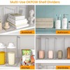 OKPOW Acrylic Shelf Dividers for Closet Organization - 10" Tall